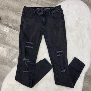 American Eagle distressed skinny jeans